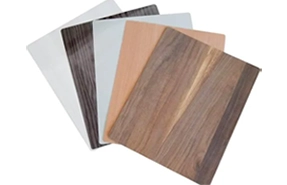 Wood-finish HPL sheets for exterior wall cladding by Nirmaan Groups